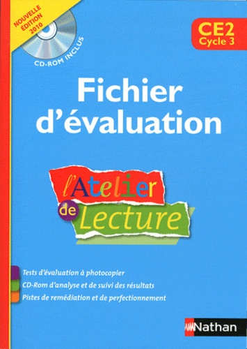 Alain Bentolila et François Richaudeau - L'Atelier de lecture CE2 - Fichier d'évaluation. 1 Cédérom