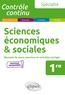 Alain Bruno - Sciences économiques & sociales 1re spécialité - Résumés de cours, exercices et contrôles corrigés.