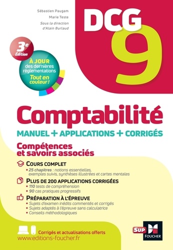Comptabilité DCG 9. Manuel + applications + corrigés 3e édition