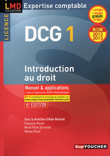 Alain Burlaud - DCG 1 Introduction au droit 2012-2013.