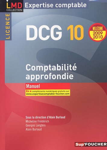 Alain Burlaud - DCG 10 Comptabilité approfondie.