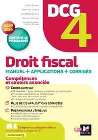 Alain Burlaud et Cédric Devaux - DCG 4 - Droit fiscal - Manuel et applications - Millésime 2023-2024.