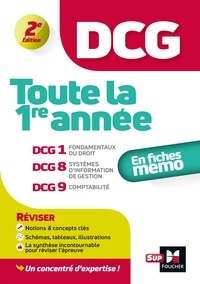 Alain Burlaud et Françoise Rouaix - DCG : Toute la 1ère année du DCG 1, 8, 9 en fiches - Révision 2022-2023.