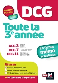 Alain Burlaud et Isabelle Chédaneau - DCG - Toute la 3e année du DCG 3, 7, 11 en fiches - 2024 - Révision 2024-2025.