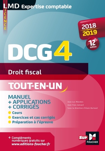 Droit fiscal DCG 4. Manuel et applications  Edition 2018-2019
