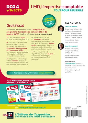 Droit fiscal DCG 4  Edition 2021-2022