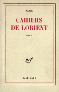  Alain - Cahiers de Lorient.