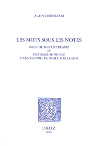 Les mots sous les notes