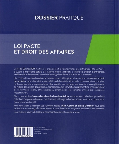 Loi pacte et droit des affaires