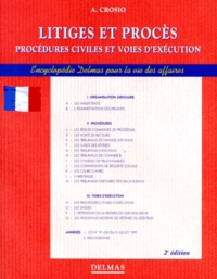 Checkpointfrance.fr LITIGES ET PROCES. Procédures civiles et voies d'exécution, 2ème édition Image