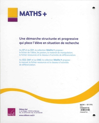 Maths + CE1 Cycle 2. Activités de différenciation