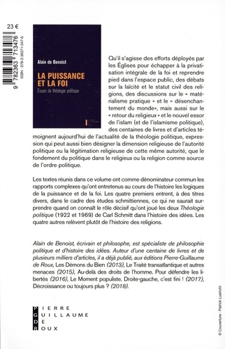 La puissance et la foi. Essais de théologie politique