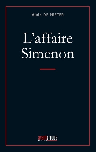 Alain de Preter - L'affaire Simenon.
