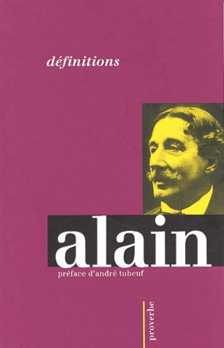  Alain - Définitions.