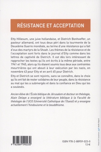 Résistance et acceptation. Chez Etty Hillesum et Dietrich Bonhoeffer