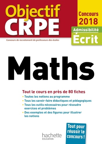 Maths. Admissibilité écrit  Edition 2018