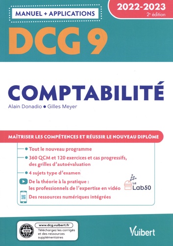 Comptabilité DCG 9. Manuel + applications  Edition 2022-2023