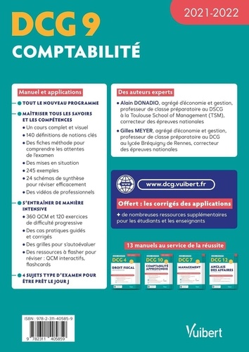 DCG 9 Comptabilité  Edition 2021-2022