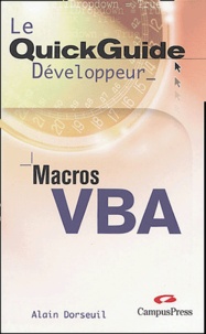 Alain Dorseuil - Macros VBA.