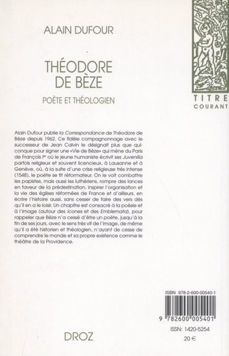 Théodore de Bèze. Poète et théologien