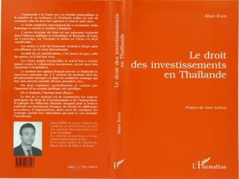 Alain Even - Le droit des investissements en Thaïlande.