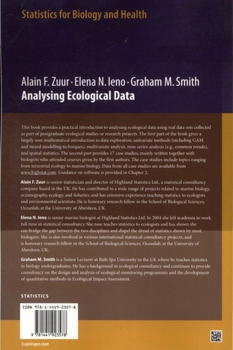 Analysing Ecological Data