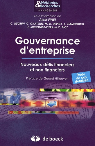 Alain Finet - Gouvernance d'entreprise - Nouveaux défis financiers et non financiers.