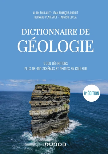 Couverture de Dictionnaire de géologie : 5000 définitions, plus de 400 schémas et photos en couleur