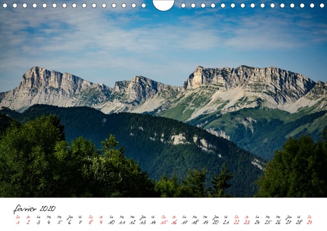 CALVENDO Places  Les Alpes, entre France et Suisse (Calendrier mural 2020 DIN A4 horizontal). Paysages des quatre saisons dans les Alpes. (Calendrier mensuel, 14 Pages )