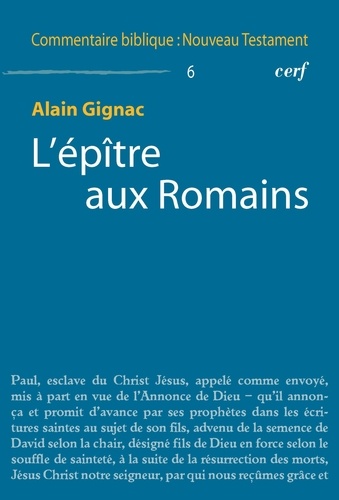 L'épître aux Romains