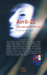 Alain Jugnon et Alain Badiou - Avril-22 - Ceux qui préfèrent ne pas.