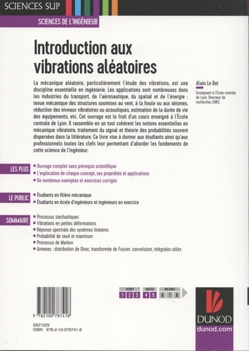 Introduction aux vibrations aléatoires