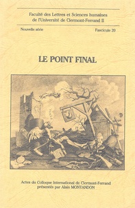 Alain Montandon - Le point final.