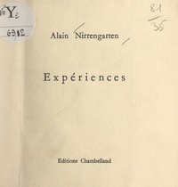 Alain Nirrengarten - Expériences.