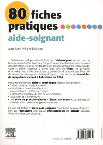 80 fiches pratiques aide-soignant - Modules 1 à 8 de Alain Ramé - Grand  Format - Livre - Decitre
