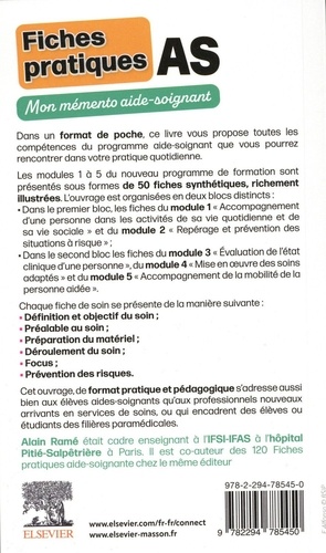 AS Mémento des fiches de soin aides-soignantes. Nouveau programme de formation