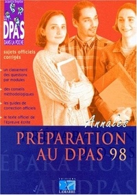 Alain Ramé - Préparation au DPAS 98 - Sujets officiels corrigés.