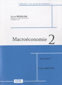 Alain Redslob - Macroéconomie 2 - Fascicule 2 en 2 volumes.