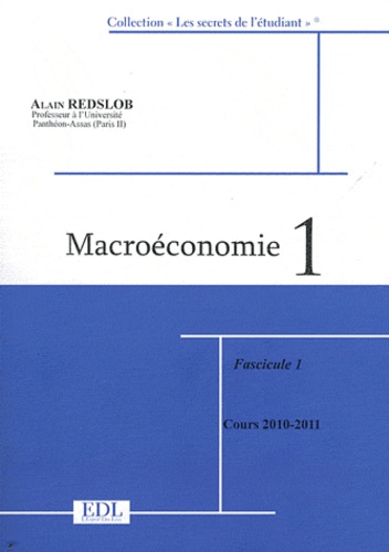 Alain Redslob - Macroéconomie - Tome 1, 2 volumes.