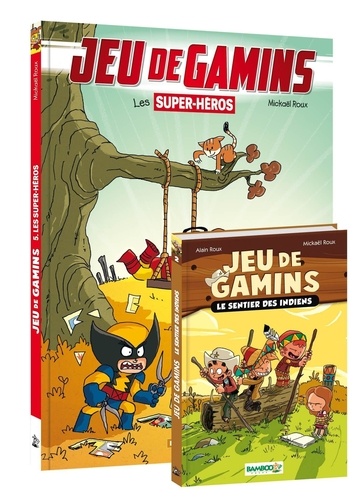 Alain Roux et Mickaël Roux - Jeu de gamins Tome 5 : Les supers héros - Avec le roman tome 2 offert.