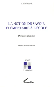 La notion de savoir élémentaire à l'école