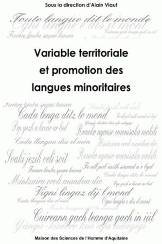 Alain Viaut - Variable territoriale et promotion des langues minoritaires.
