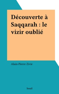 Alain Zivie - Découverte à Saqqarah - Le vizir oublié.