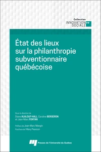 Etat des lieux sur la philanthropie subventionnaire québécoise