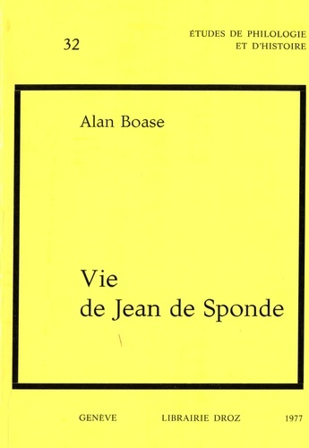 Vie de Jean de Sponde