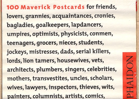 Alan Flechter - 100 Maverick Postcards - Pictures, Images & Thoughts for Each Conceivable Occasion, édition en langue anglaise.