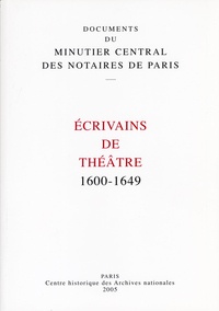 Alan Howe - Ecrivains de théâtre : 1600-1649 - Archives nationales.