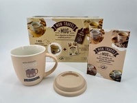 Albane Hemon - Mon Travel Mug - 20 recettes de boisssons du monde gourmandes - Coffret avec un mug en céramique et son couvercle en silicone.