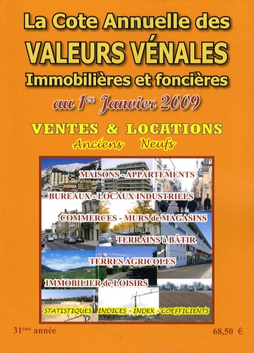 Albert Callon - Valeurs vénales au 1er janvier 2009.