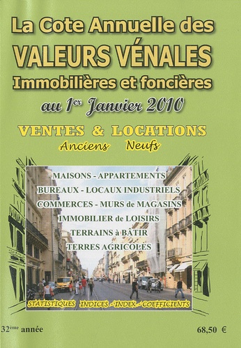 Albert Callon - Valeurs vénales au 1er janvier 2010.